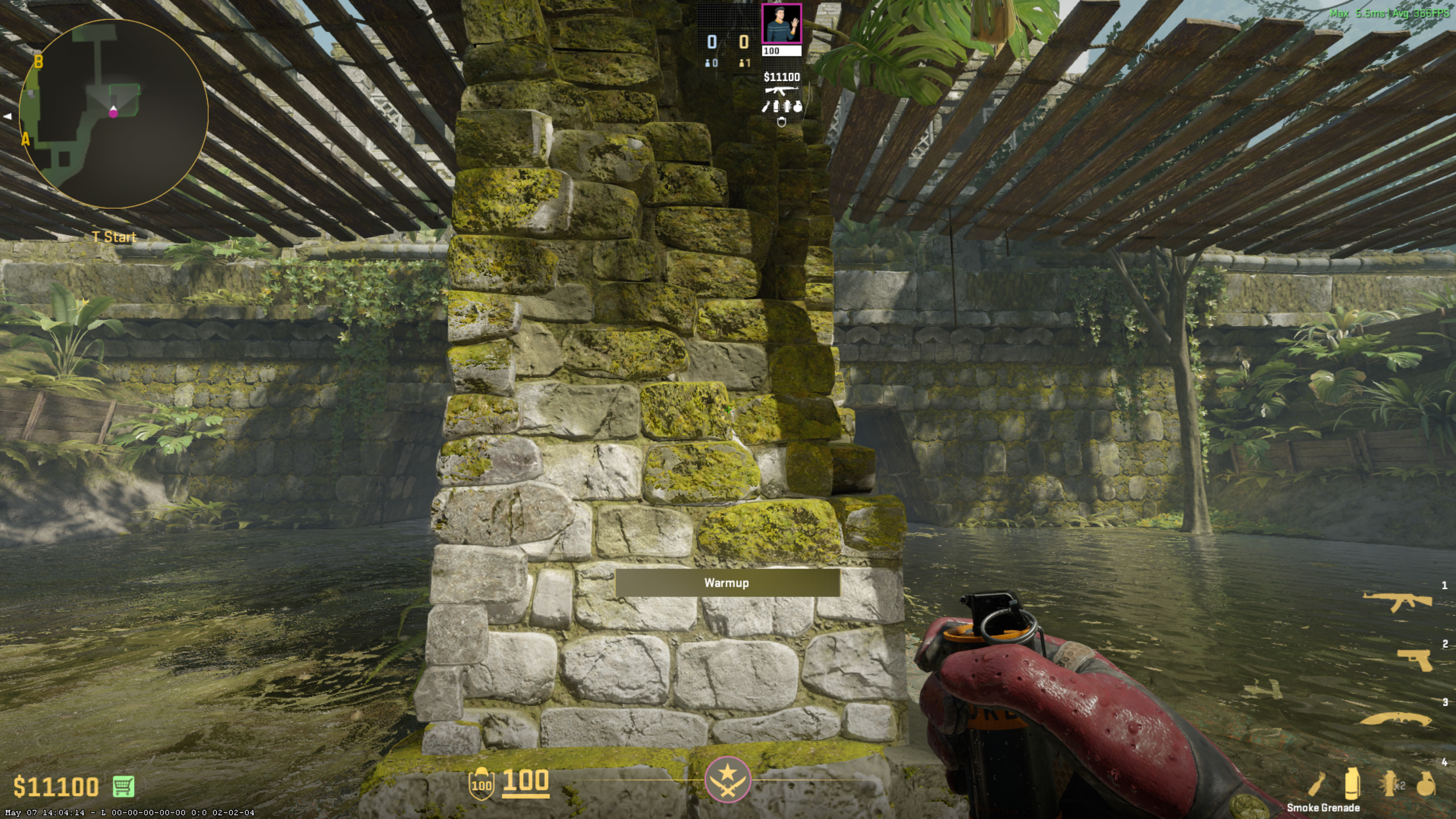 Mid smoke position
