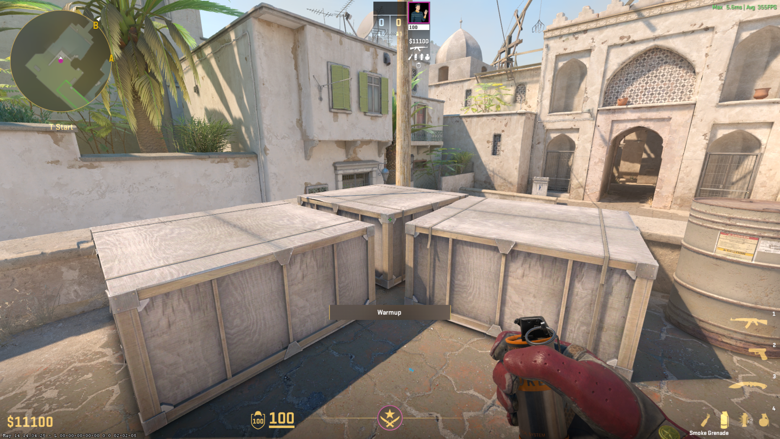 B site smoke position
