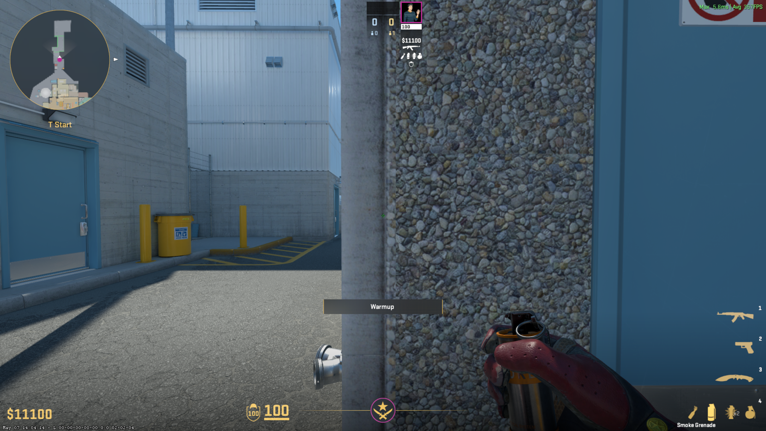 T Spawn throw position